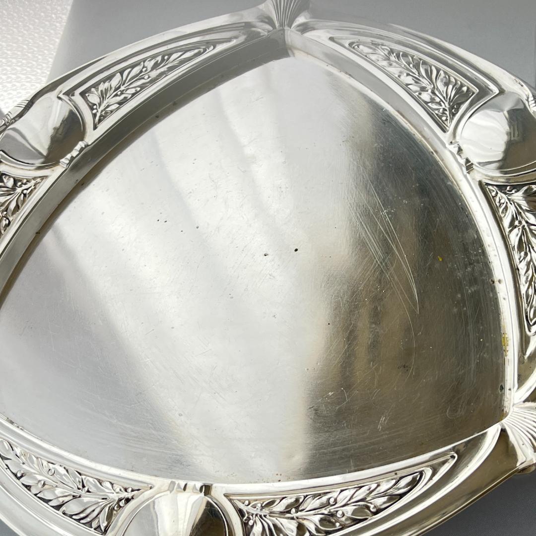 【英国】オードブルプレート【シルバープレート / ガラス】セパレート