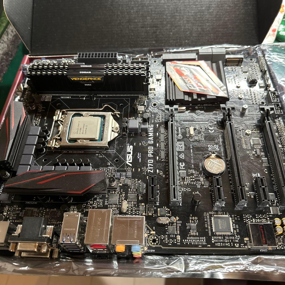ASUS Z170 PRO GAMING+Core i7 6700K+メモリ