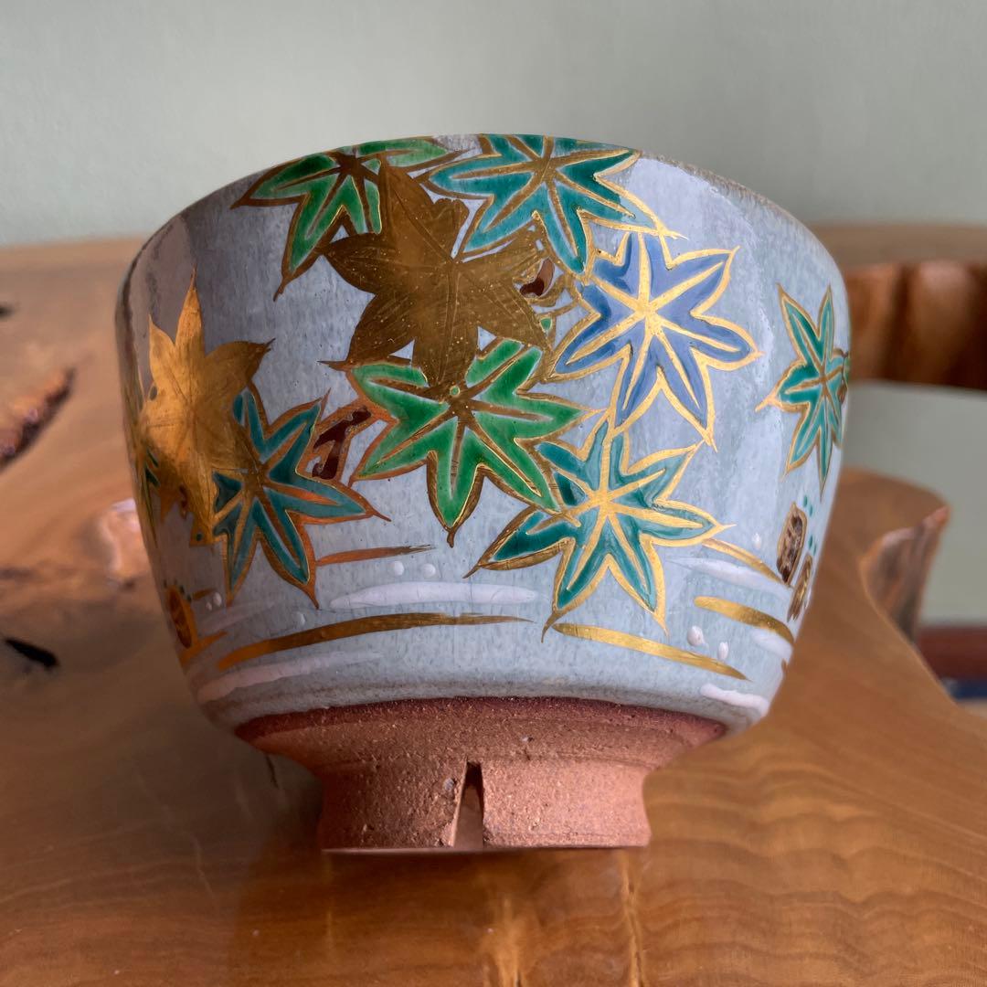 加藤春永造 京焼 抹茶碗 茶道具 共箱(169) - メルカリ