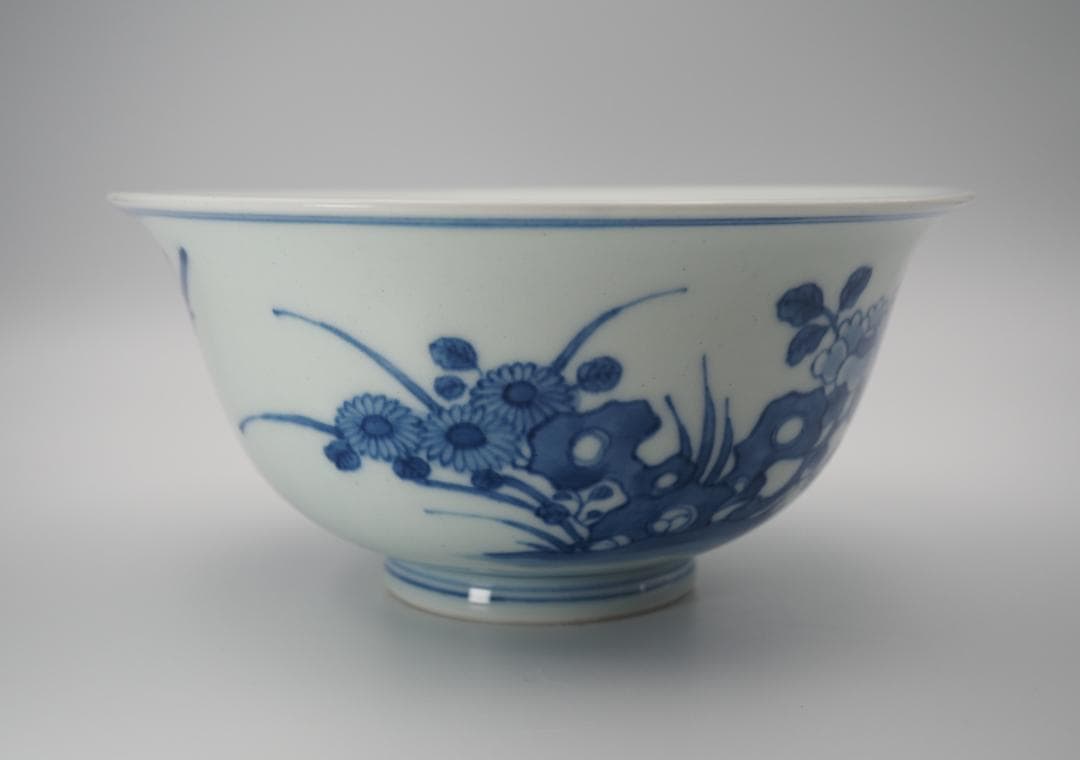 初代三浦竹泉 篩月庵 倣古藍磁花鳥紋 鉢 共箱 - メルカリ