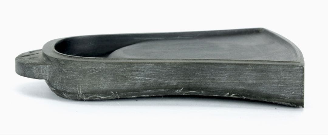 中国硯 鐘形 端渓硯 彫刻 文房四宝 古硯 石硯 木箱付 書