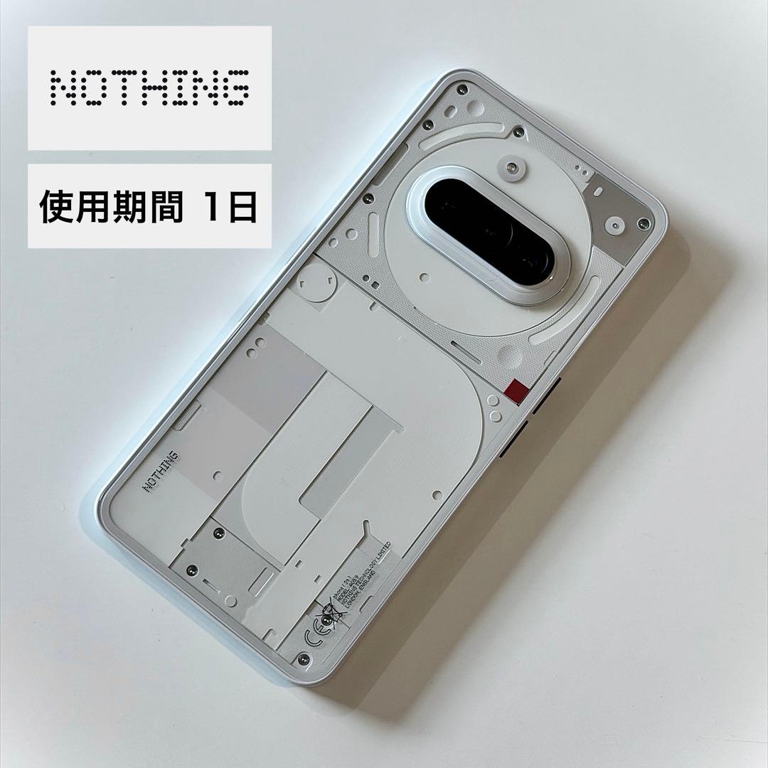 【ほぼ新品】Nothing Phone 3a 8+128GB SIMフリー SIMフリー】Nothing Phone (3a) 8GB+128GB Black A10400154 Nothing
