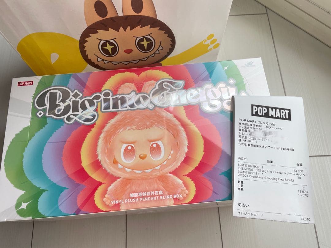 正規品 LABUBU THE MONSTERS Big into Energy