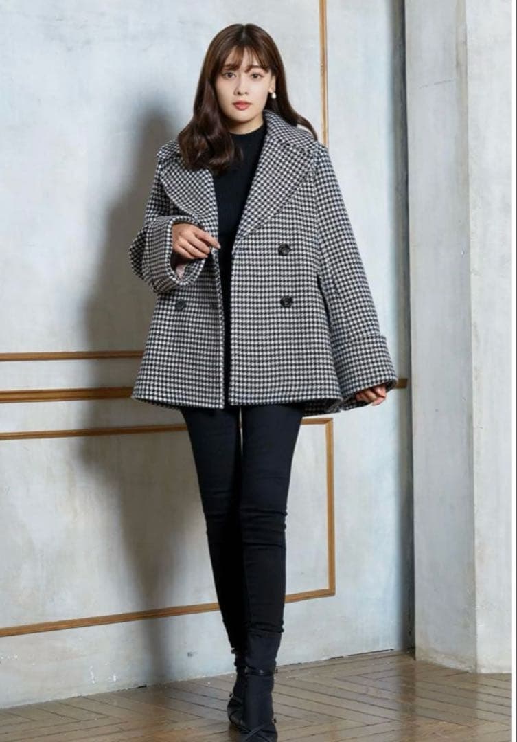 Herlipto Proust Wool-Blend Melton Coat
