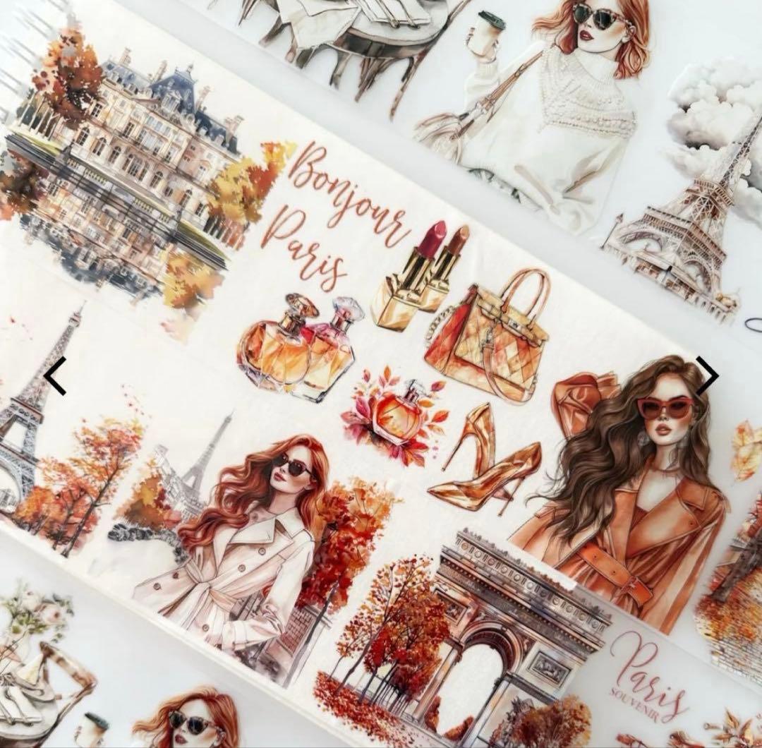 ONWIZE 海外マスキングテープ【 1ループ 】パリ 人物 風景 - メルカリ