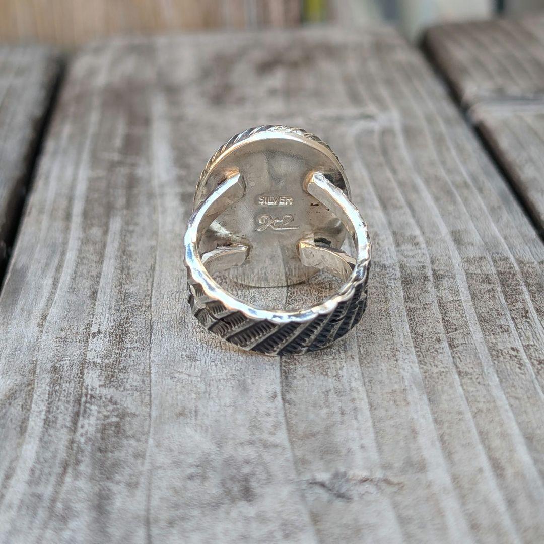 ハンドメイドのターコイズリング インディアンジュエリー風 - メルカリ