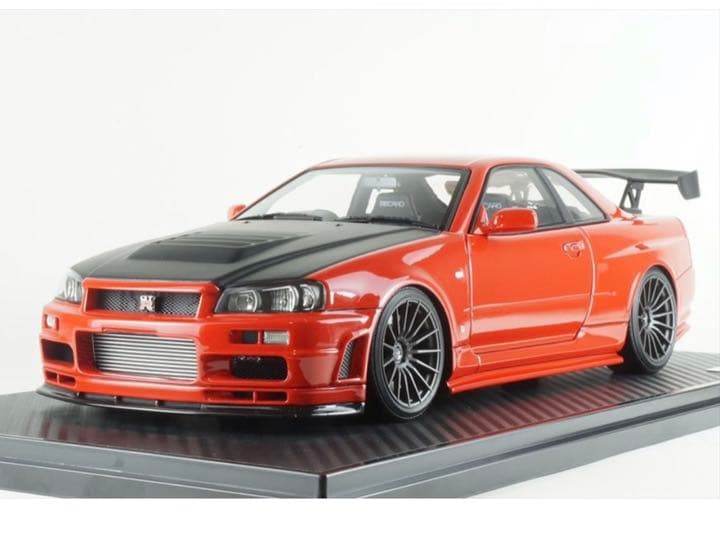 ミニカー GTR 1/18 ignition model GT-R R34 ig1831