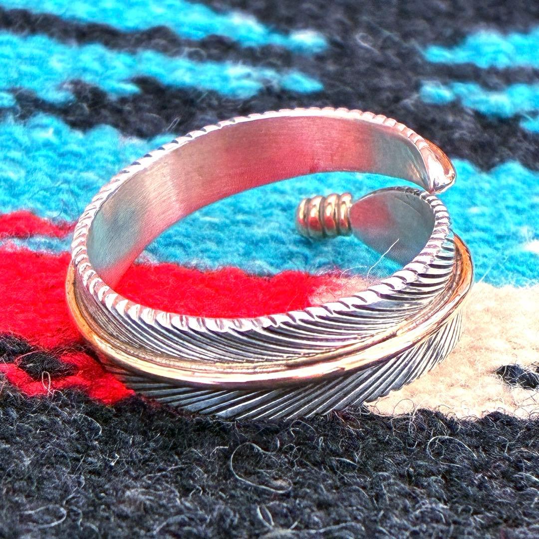 Indian Jewelry ハーヴィーメイス 12KGF フェザーリング17号