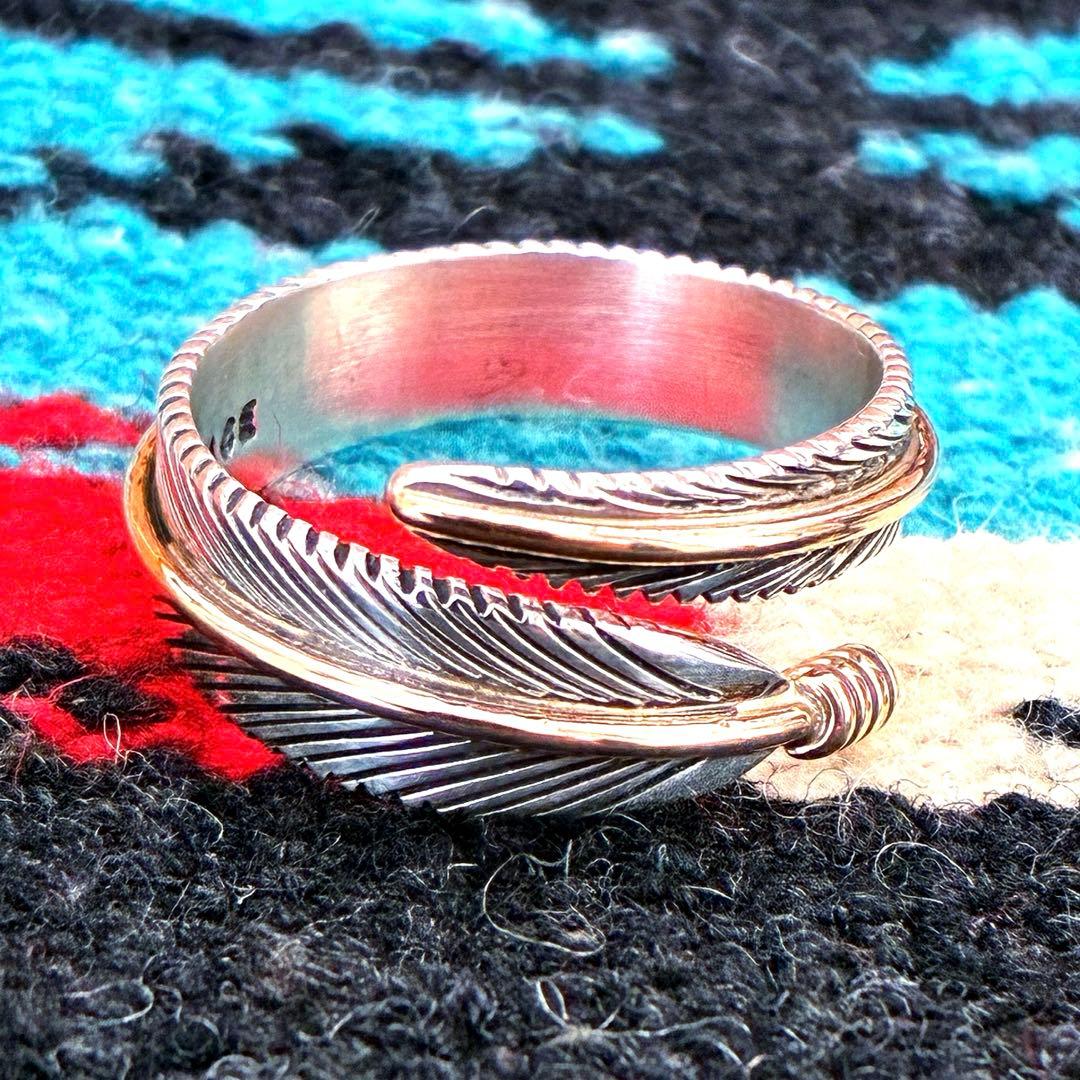 Indian Jewelry ハーヴィーメイス 12KGF フェザーリング17号