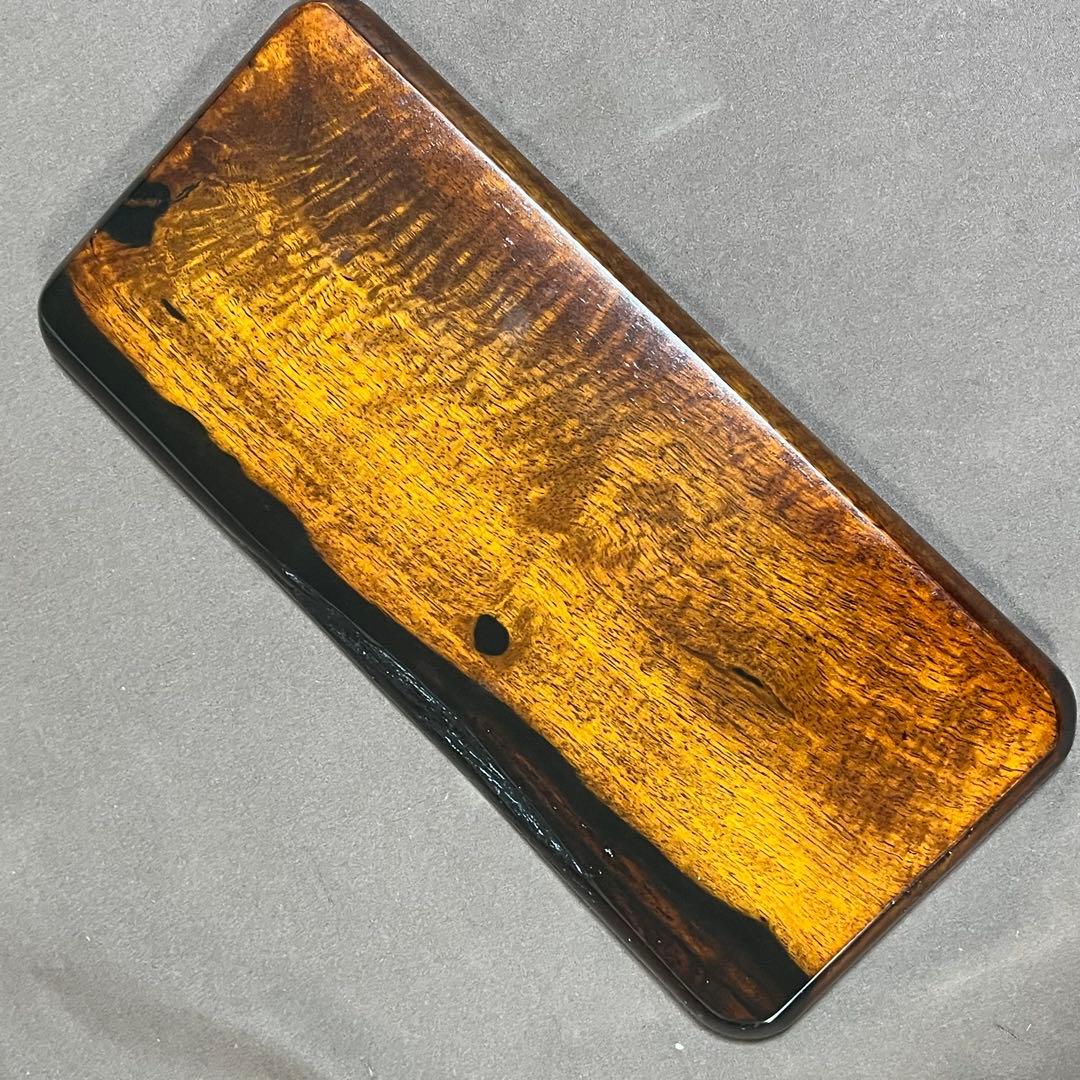 黒柿拭漆盆(くろがきふきうるしぼん) 286mm×130mm×18mm№9205