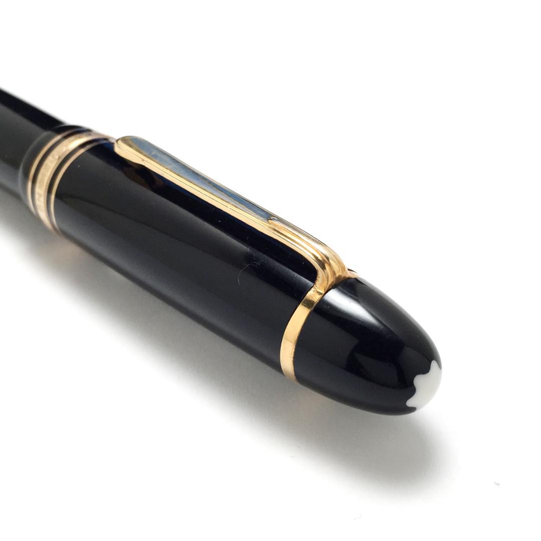 きれい 70年代 モンブラン 万年筆 149 14C 中白 エボナイト