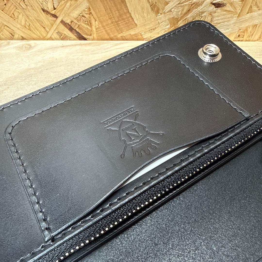 180 カスタム トラッカーウォレット 姫路レザー オイルレザー ニッケル