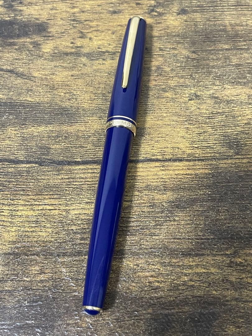 試筆のみ ジェネレーション ネイビー 万年筆 14k 中細字 純正ペンケース付
