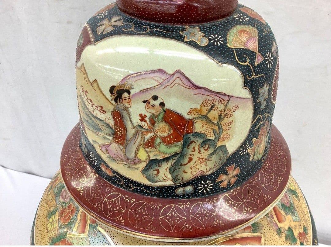 【レア 超大型 美品】薩摩焼 沈降壺 高さ約130cm 花瓶 古中国 飾り壺 1