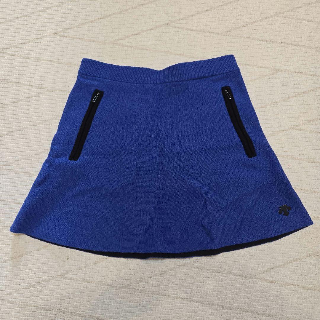 〖デサントゴルフ〗ニットセットアップ セーター ネイビー 青 ボーダー