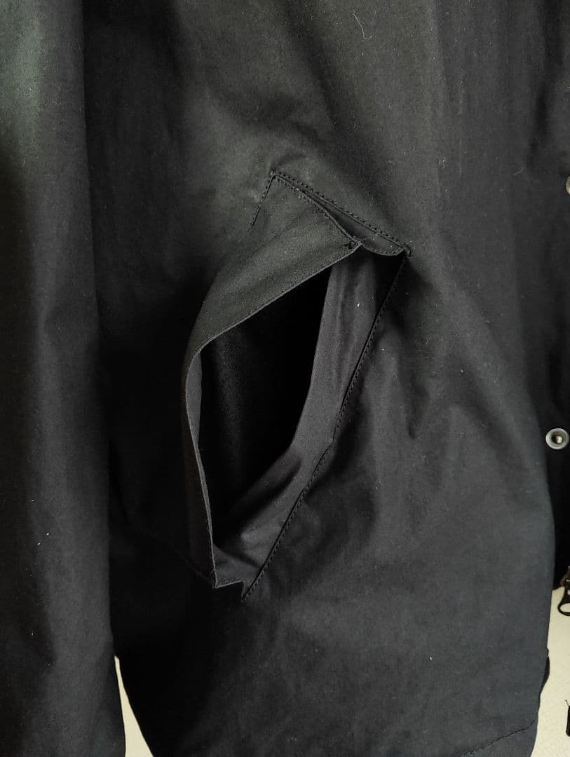 Transport Wax Jacket ブラック サイズ38 レプリカ品