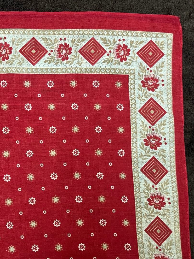 新年限定セール‼️スペシャル‼️ヴィンテージ バンダナ　ターキーレッド