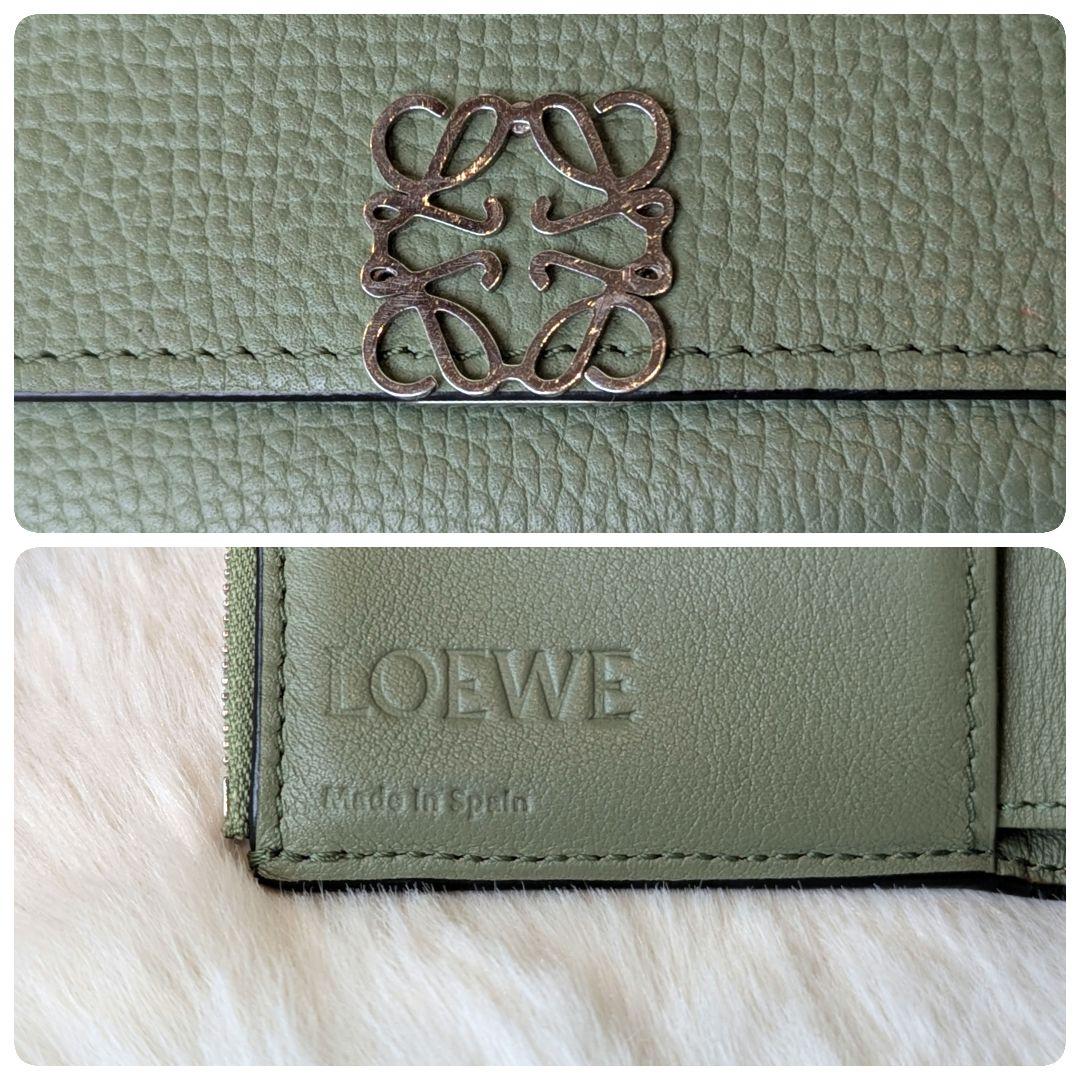 ロエベ 三つ折り財布 スモール バーティカル ウォレット アナグラ厶