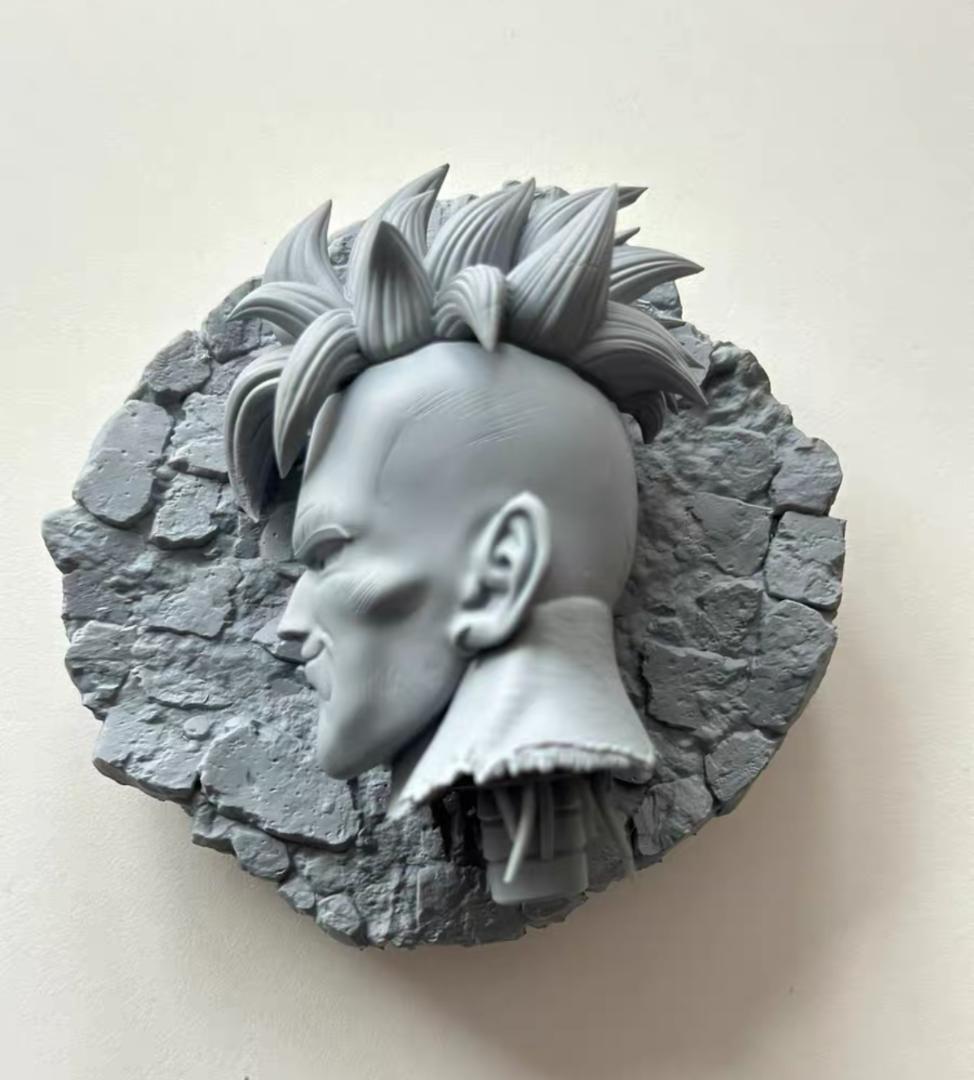 ドラゴンボール 人造人間16号の悲しい最期 未塗装 樹脂 3Dプリント