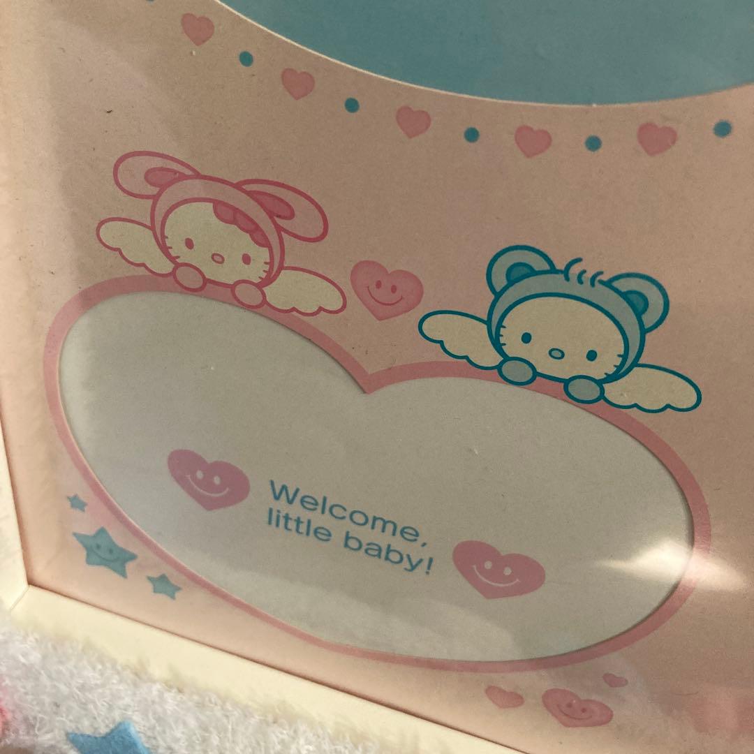 ハローキティベビーフォトフレーム◯レトロ希少　2002年製　ウェルカムベビー