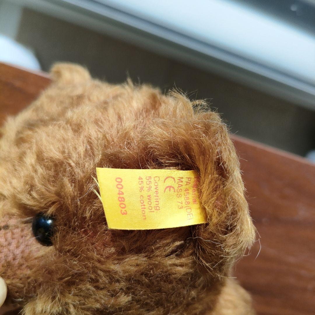 シュタイフ社 テディベア 希少な年代物のアンティークテディベア