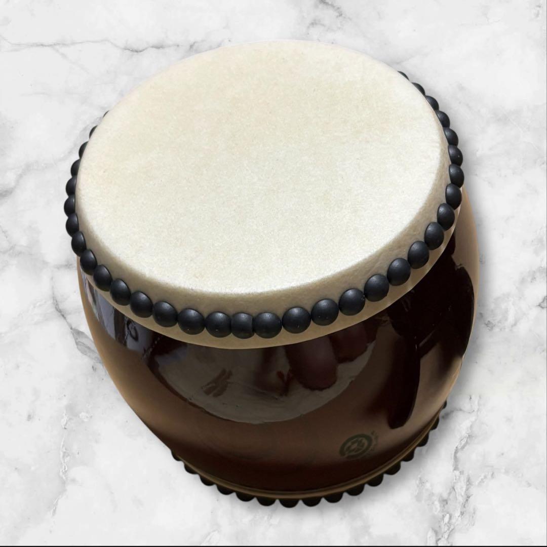 極美品】太鼓の里 浅野 ミニ 太鼓バチ2本付き 和太鼓 子ども お祭り