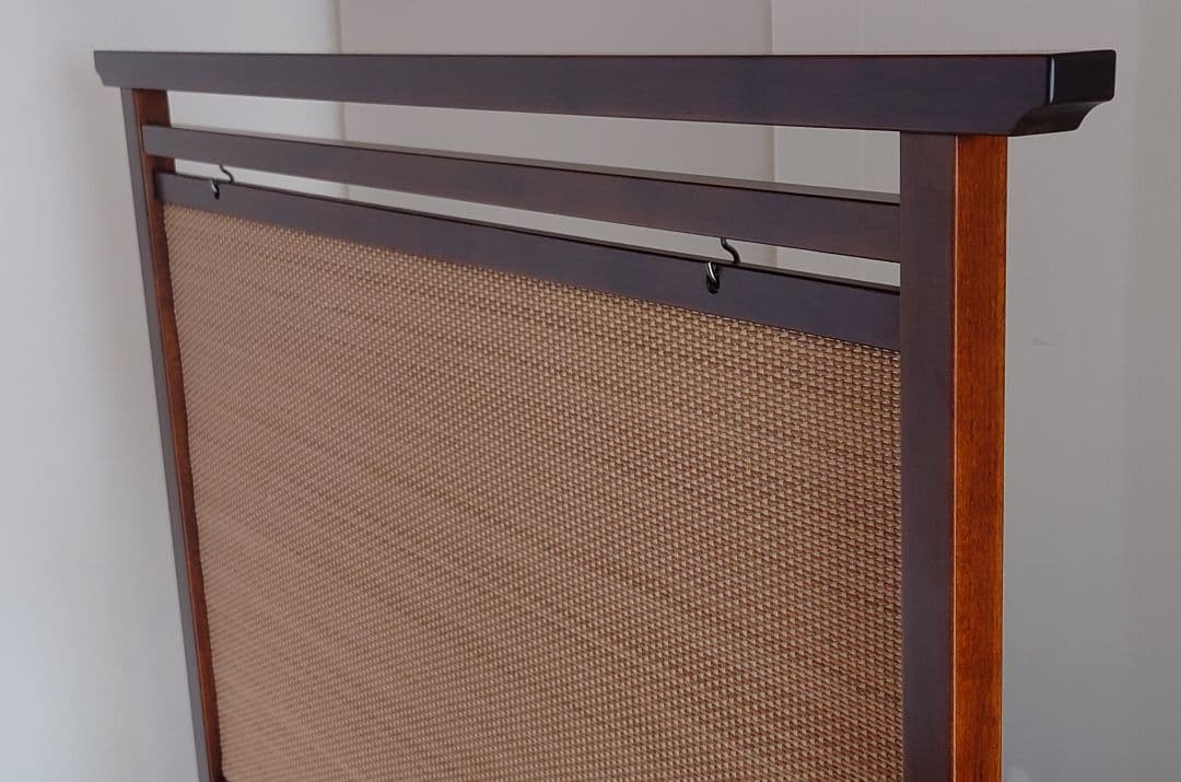 衝立間仕切り 和風スダレ調衝立 天然竹ヒゴタペストリー調間仕切り 1