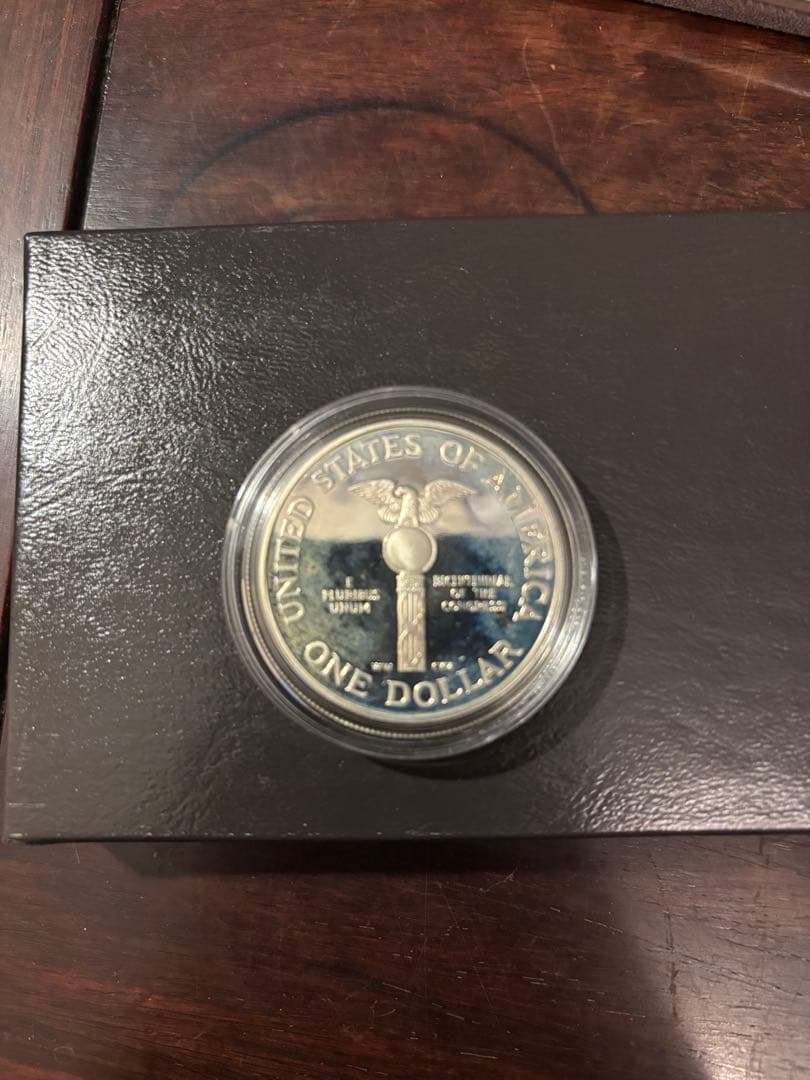 1989年 アメリカ銀貨 アメリカ議会創始200年記念銀貨 白銅貨 2枚セット