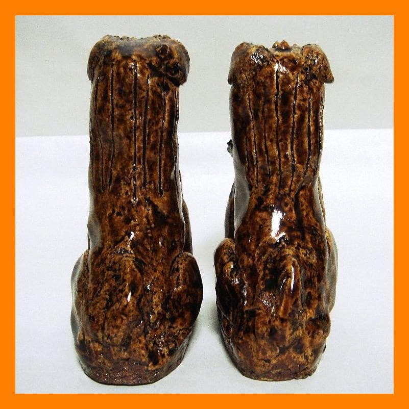 915『獅子狛犬 阿吽一対』 /骨董品 古美術 古道具 アンティーク