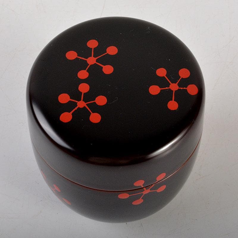 茶道具　中村宗悦作　而妙斎好写　利休梅大棗　共布共箱　V　6490