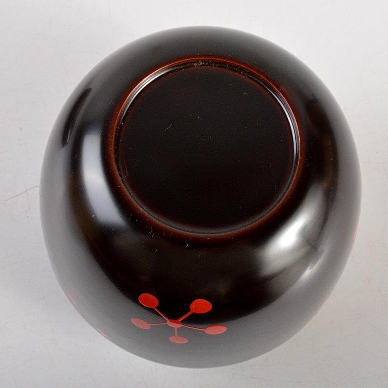 茶道具　中村宗悦作　而妙斎好写　利休梅大棗　共布共箱　V　6490