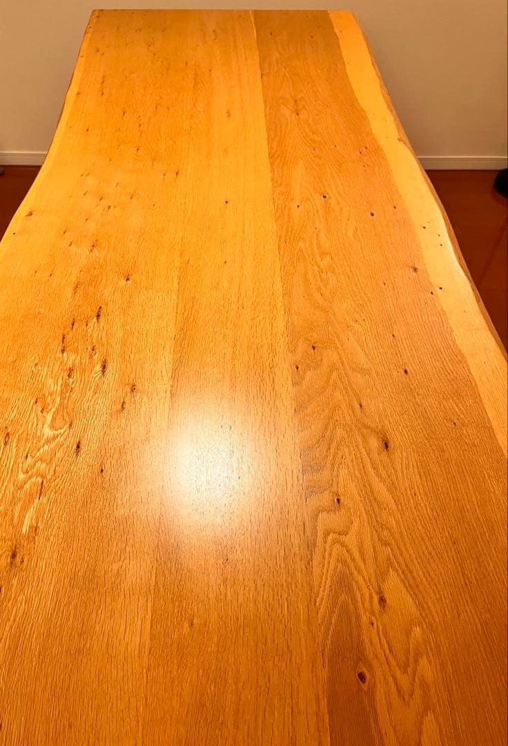 【10月24日最終掲載】一枚板風　自然曲線ダイニングテーブル