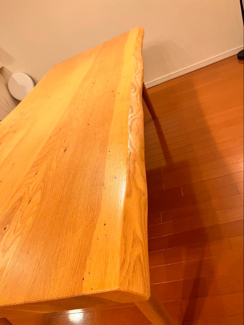 【10月24日最終掲載】一枚板風　自然曲線ダイニングテーブル