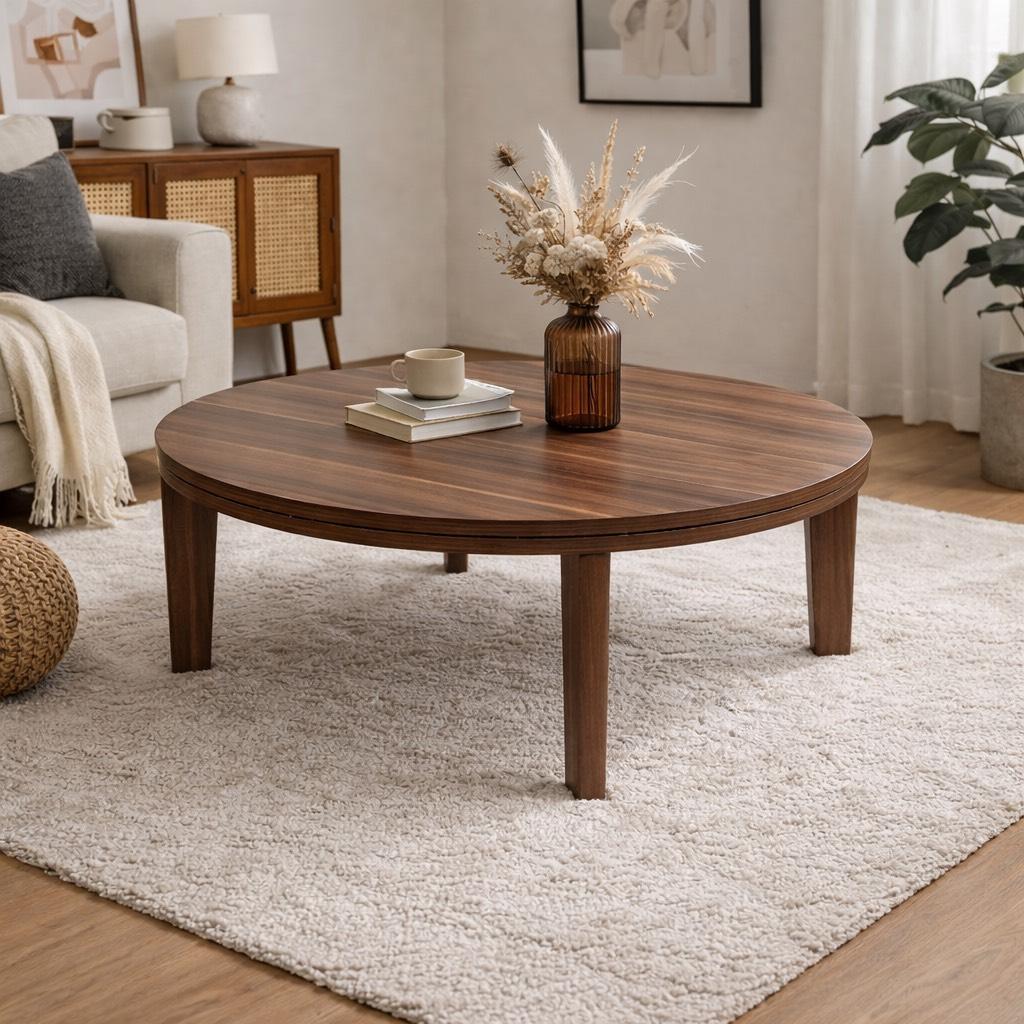 フォロー割【新品】Φ80cm　天板リバーシブル カジュアルこたつ　オールシーズン Amazon.co.jp : 2025年版 カジュアルこたつ リバーシブル天板 テーブル