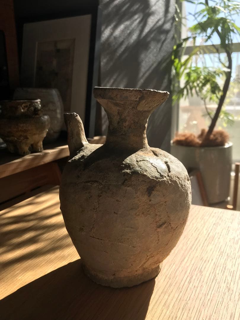 室町時代古瀬戸水注焼き物骨董アンティーク壺