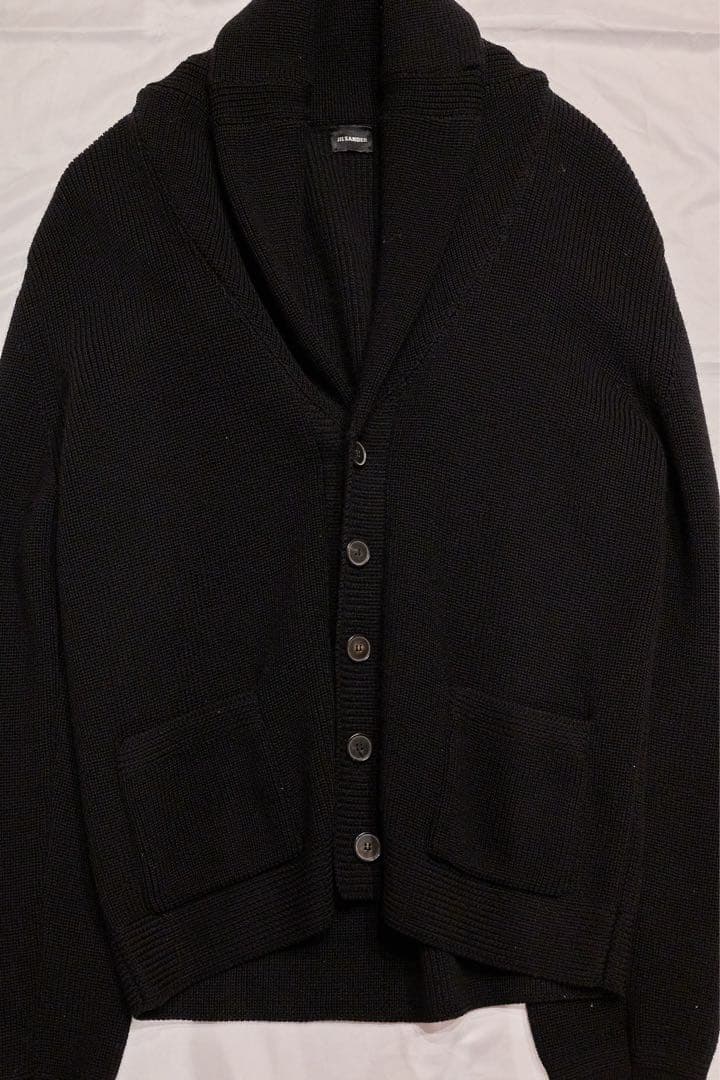 JIL SANDER ショールカラー ニットアウター サイズ46
