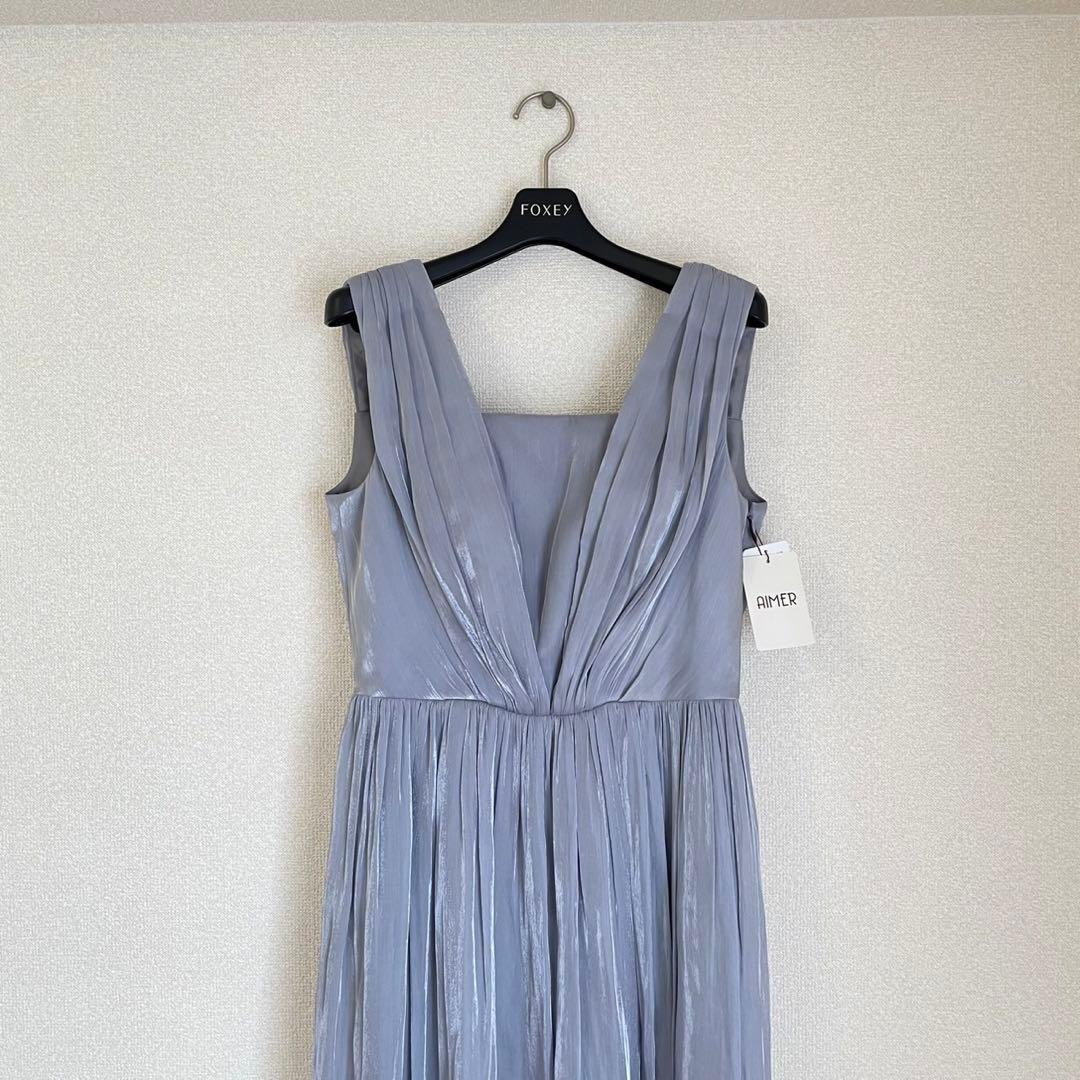 【新品未使用】AIMER アンティークサテンロングドレス ステージドレス