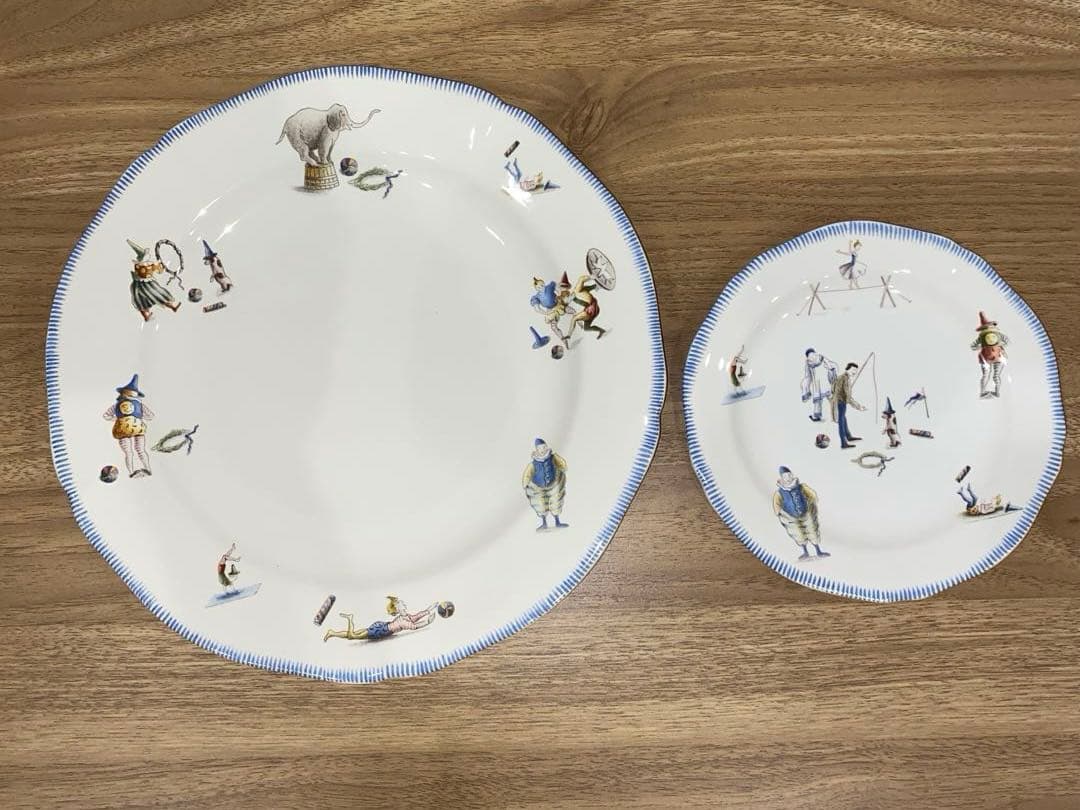 ジアン サーカスプレート。フランス高級食器 。Gienレトロ食器 - メルカリ