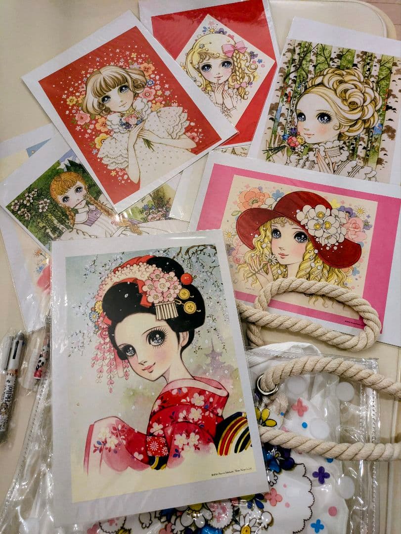 合計38点セット！　高橋真琴　バッグ　ポスター　ボールペン　ポストカードセット