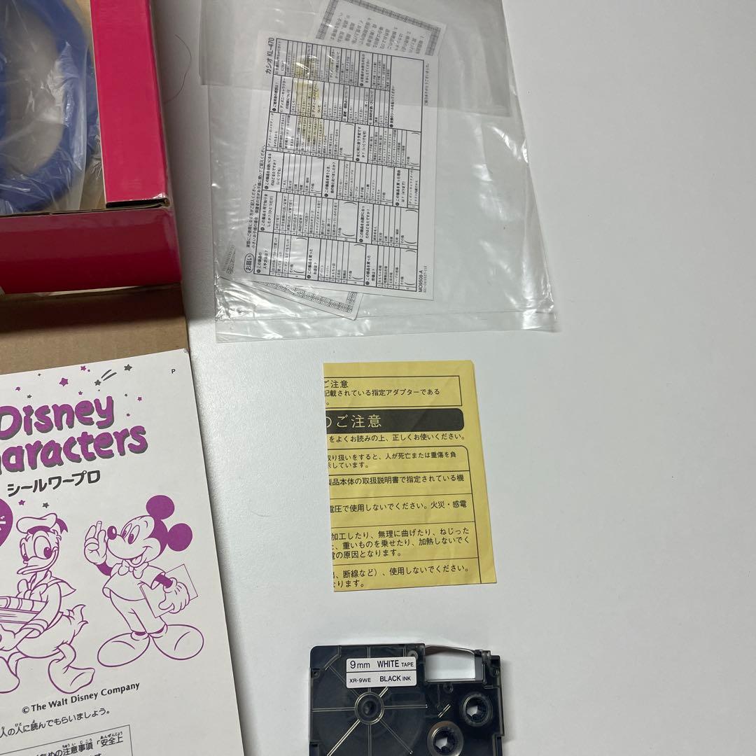 限定価格！CASIO ディズニーキャラクターズ シールワープロ お名前シール