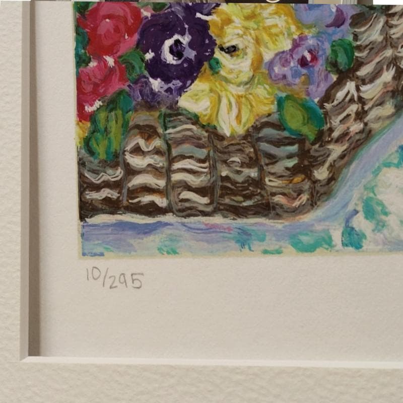 ☆レスリー・セイヤー☆「フラワーファンタジ－」シルクスクリーン