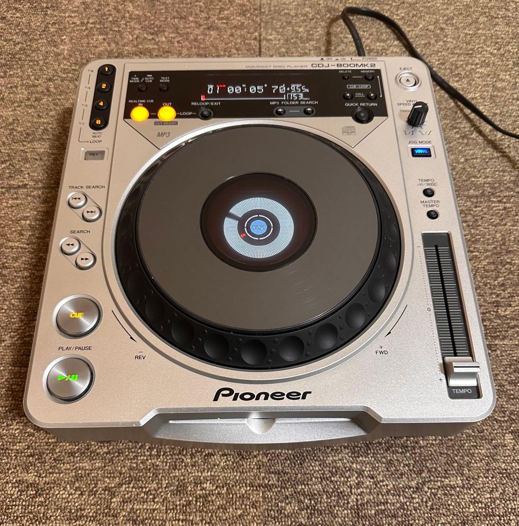 NO (1) Pioneer CDJ-800MK2 シルバー 動作確認済み - メルカリ