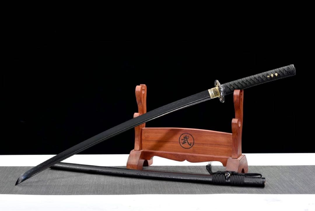 黒翼 刀装具 日本刀 武具 鑑賞刀 居合刀 模造刀 舞踊刀