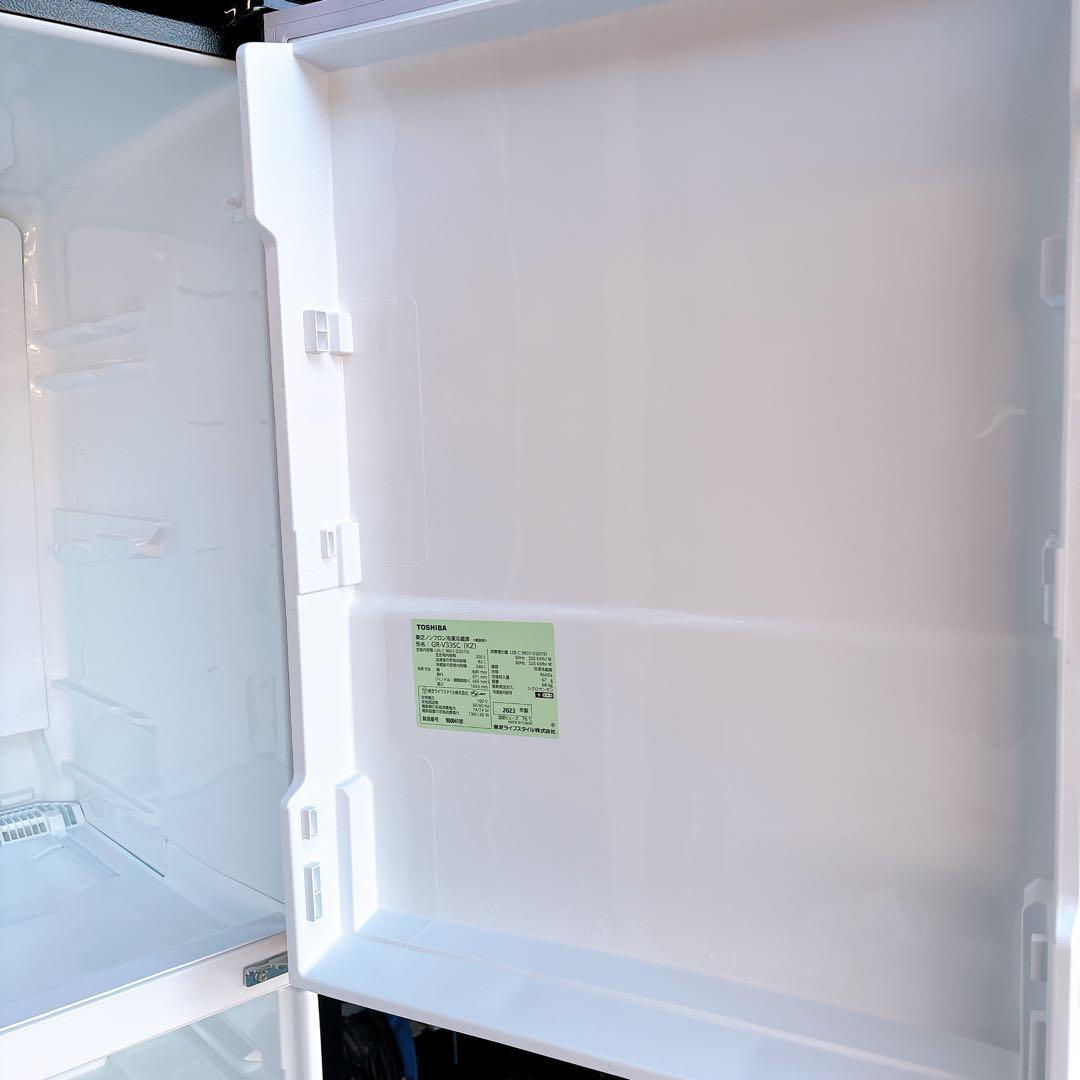 ★送料設置込み★2023年製 冷蔵庫326L VEGETA 3ドア自動製氷