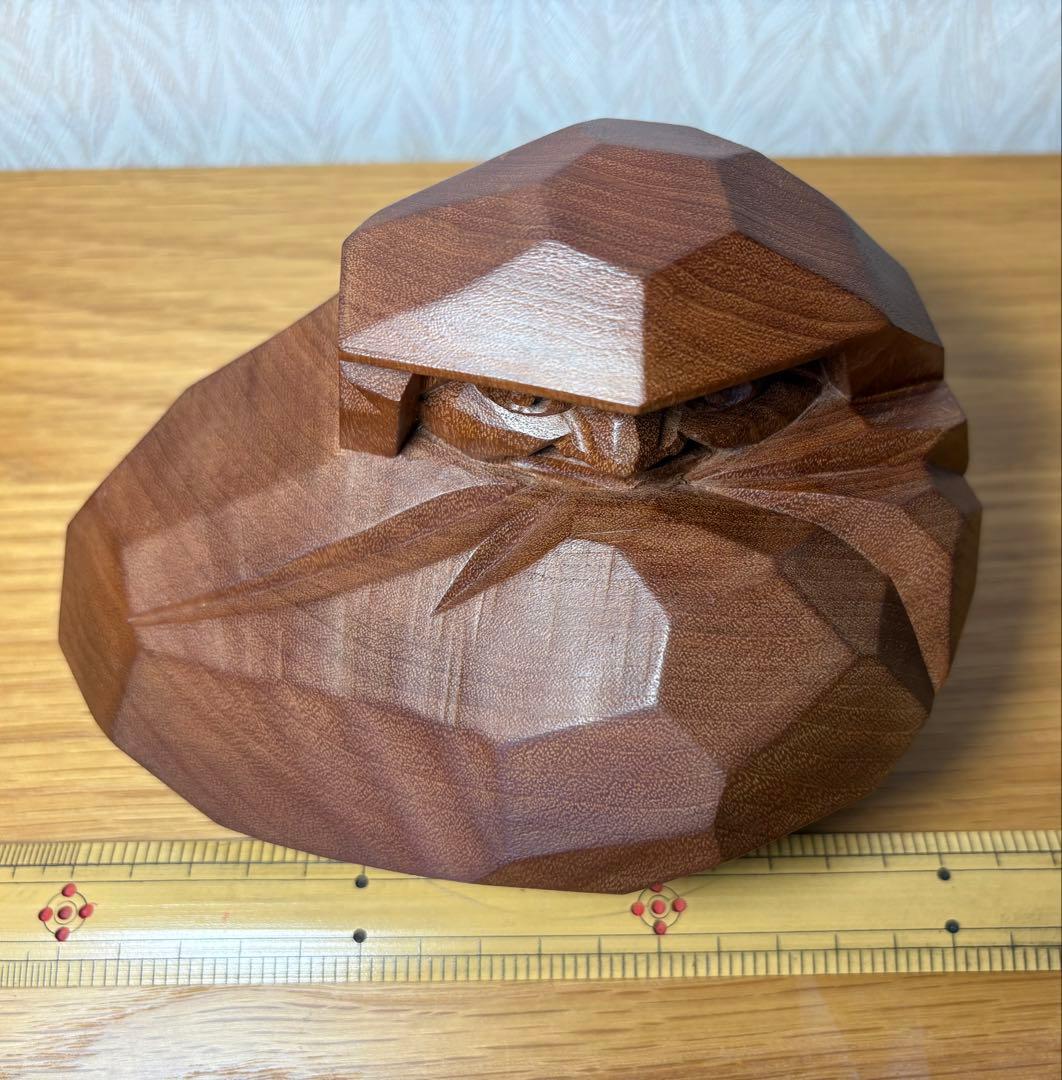 讃岐一刀彫 へたり達磨(中) 山中象堂作 共箱付き - メルカリ