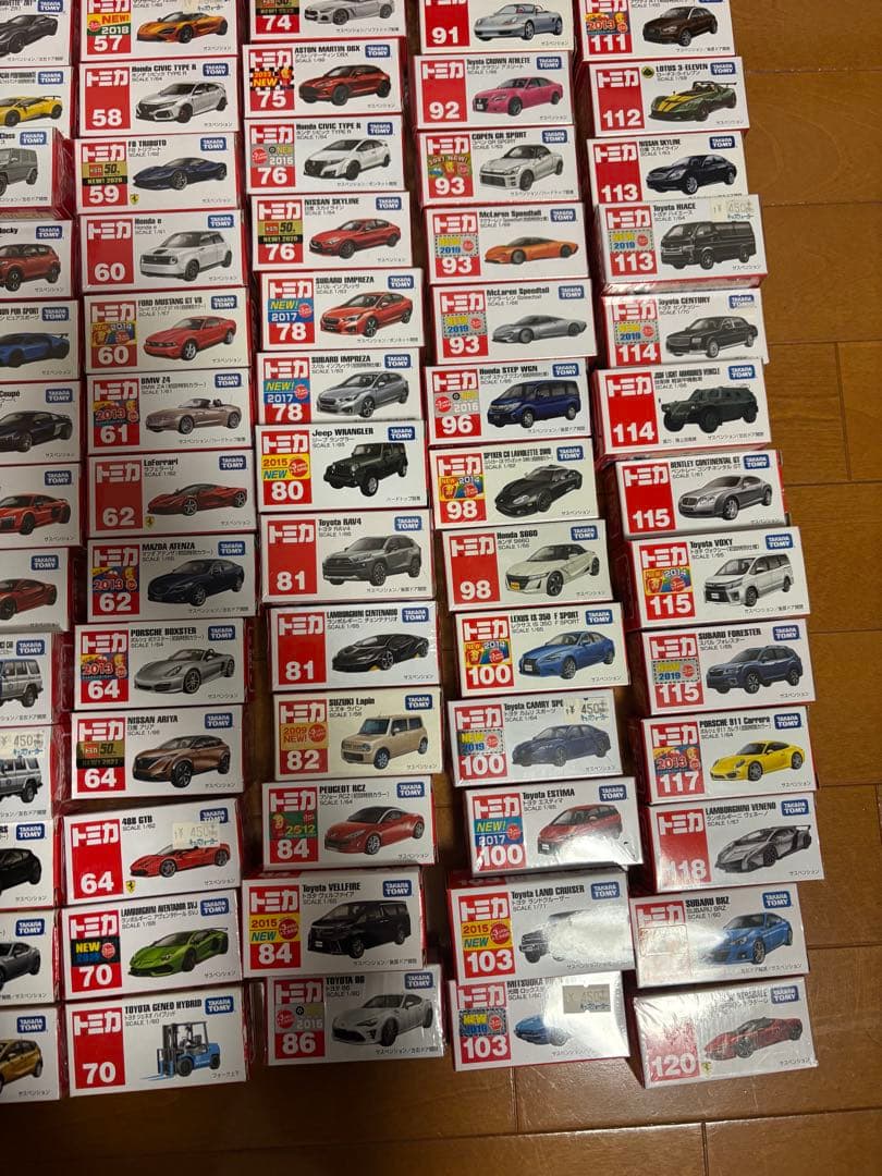 トミカ　108台セット　絶版多数