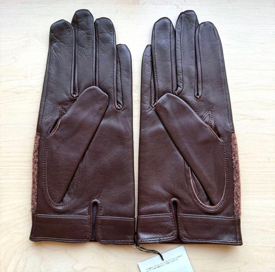 ランバン ラムレザーグローブ 手袋 カシミヤ 24センチ ランバン 手袋