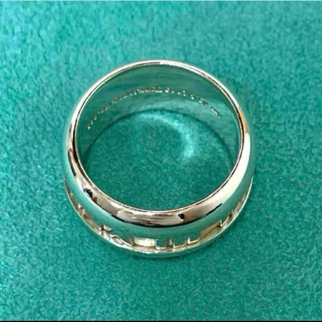 【極美品】ティファニー　アトラスカーブドリング　8号　シルバー925