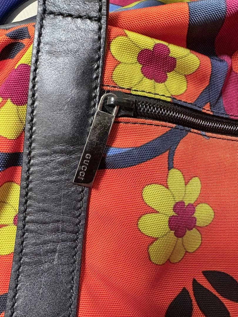 GUCCI ペット用トートバック 花柄ナイロンバッグ - メルカリ