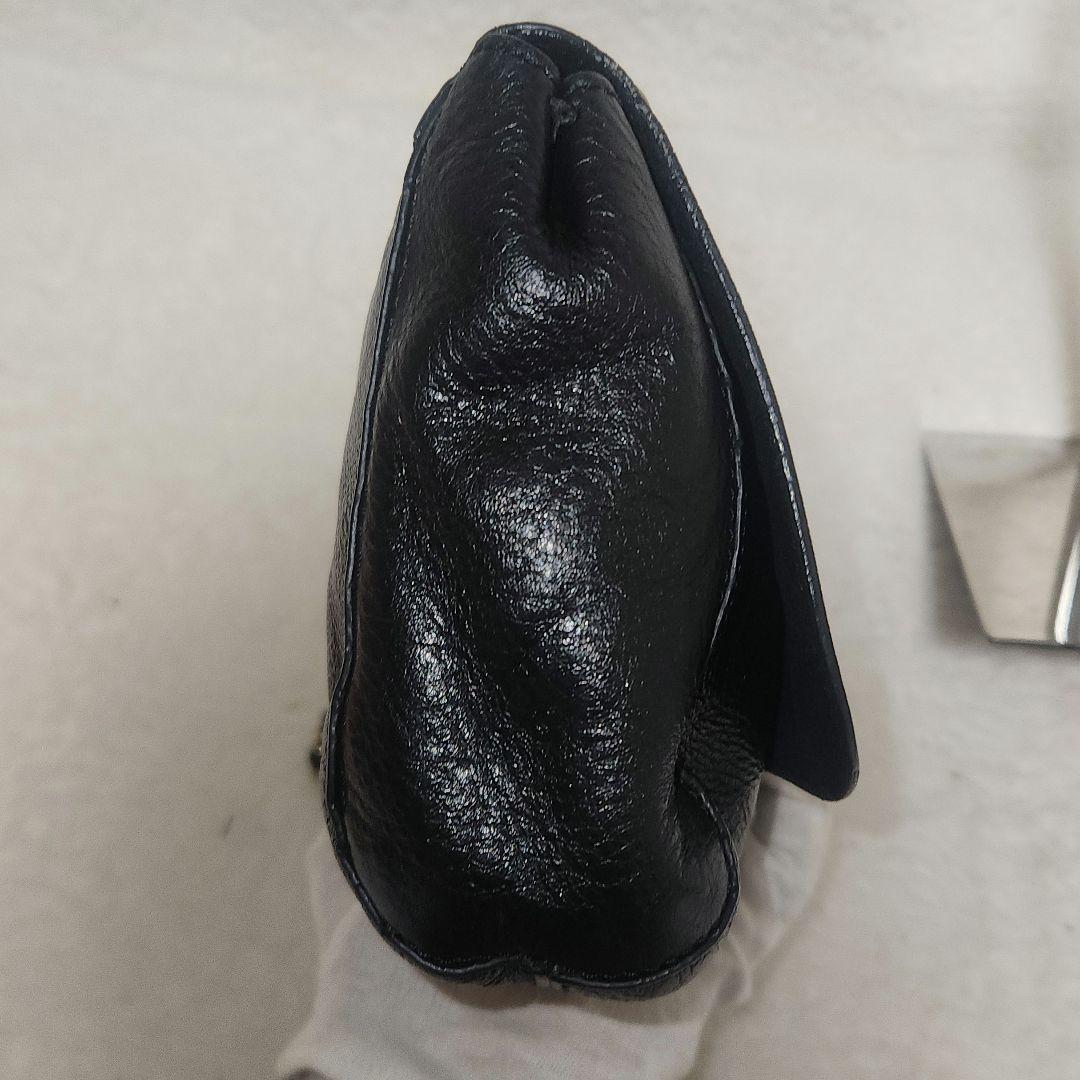 現行　マルベリー　ショルダーバッグ　リリー　ブラック　グロッシーゴート　チェーン